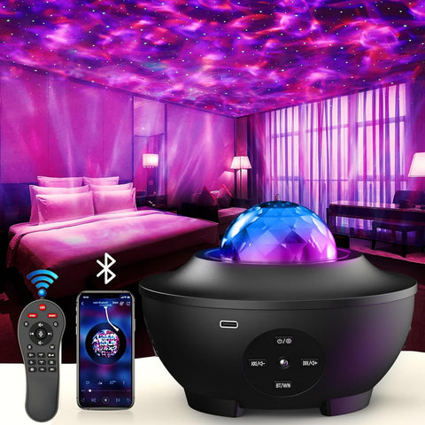 Remote Control Starry Sky Galaxy Lamp Projector & Room Party Decor