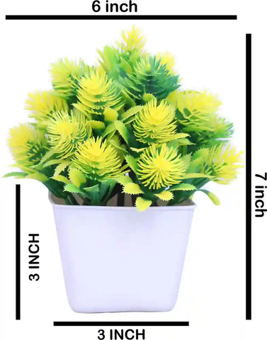 4 Mini Plant Artificial Decoration for Home & Office Decoration purpose
