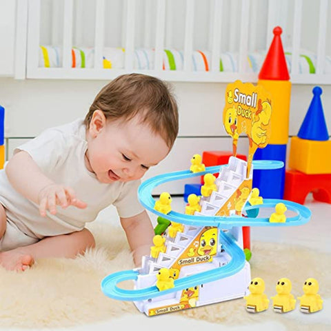 Small Duck Climbing Stairs Electric Toy for Toddlers and Kids
