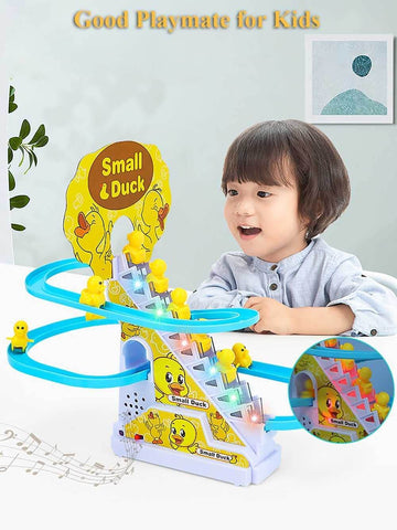 Small Duck Climbing Stairs Electric Toy for Toddlers and Kids